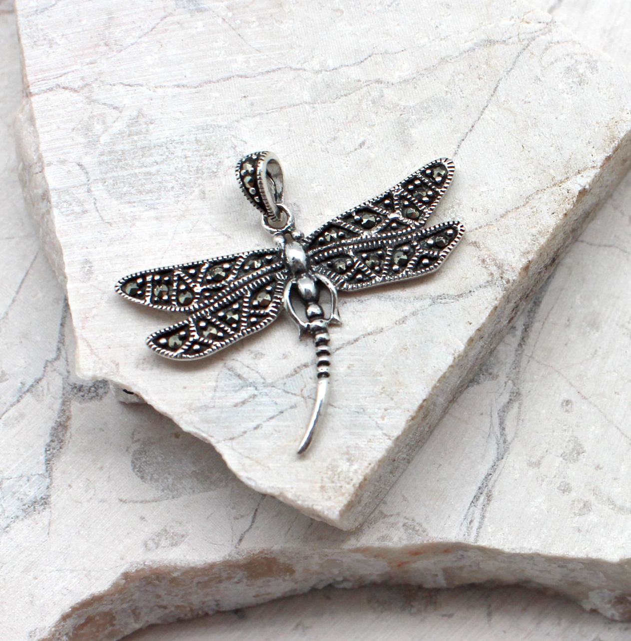 The Marcasite Dragonfly Pendant