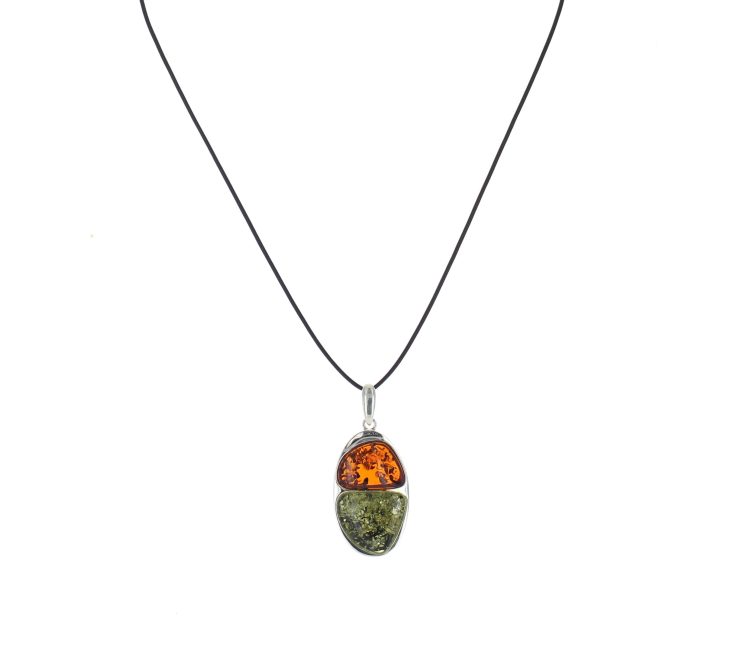 A photo of the 925 Sterling Silver Amber Pendant product