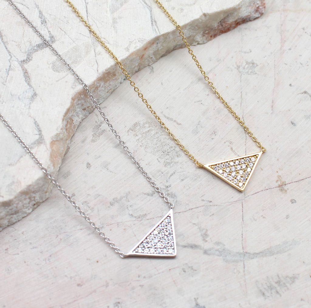 Tiny Triangles Necklace - Best of Everything | Online Shopping