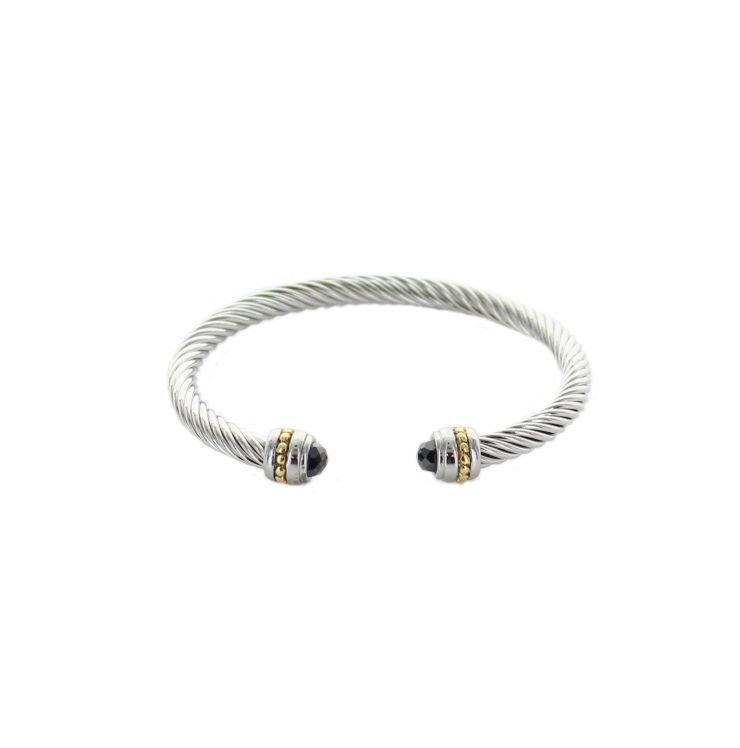 A photo of the Cable Bracelet With Gold product