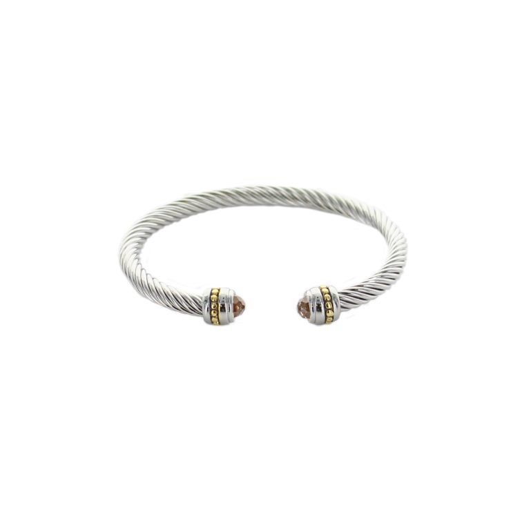 A photo of the Cable Bracelet With Gold product