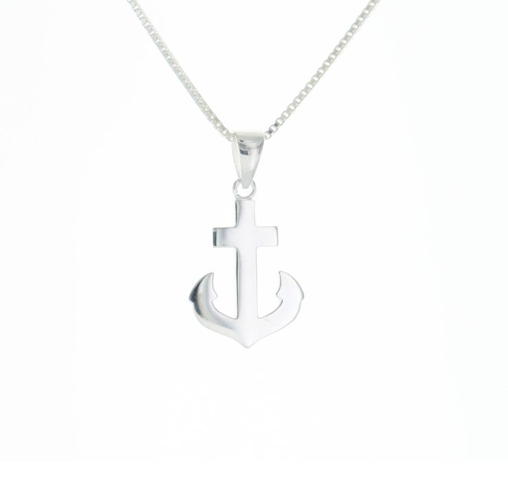 A photo of the 925 Sterling Silver Large Anchor Pendant product