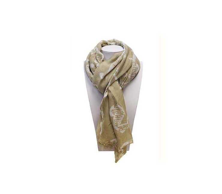 A photo of the Beige Seahorse Scarf product