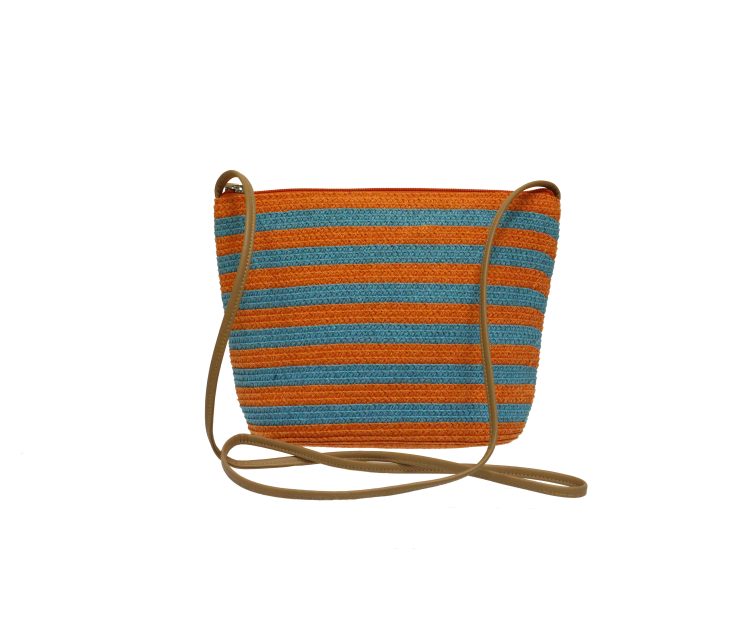 A photo of the Orange Straw Bag product