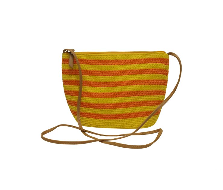 A photo of the Orange Straw Bag product