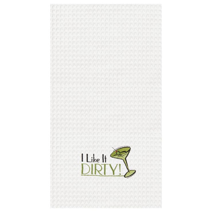 A photo of the "I Like It Dirty" Kitchen Towel product