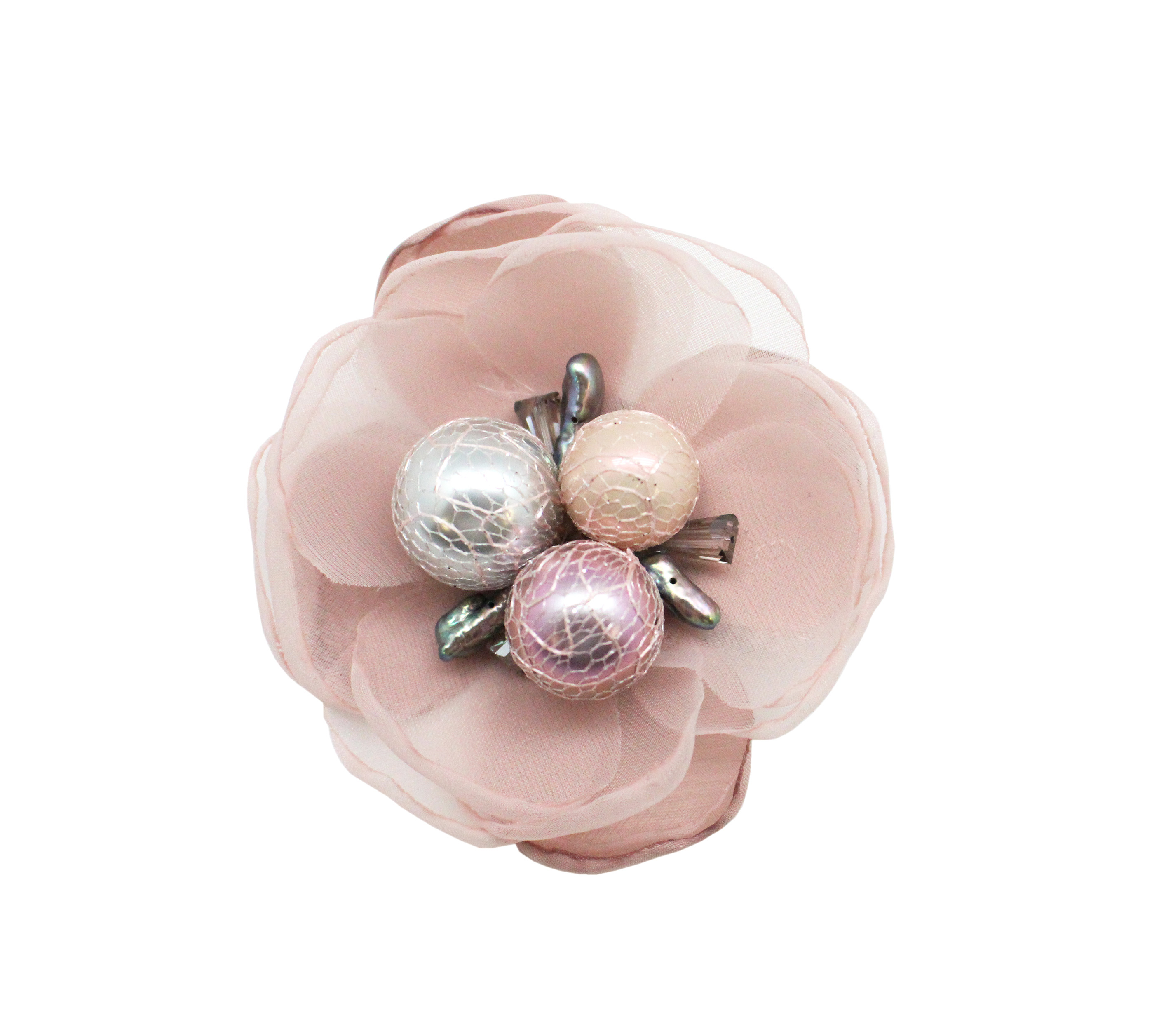 Light Pink Flower Pearl Pin - Best of Everything | Online Shopping