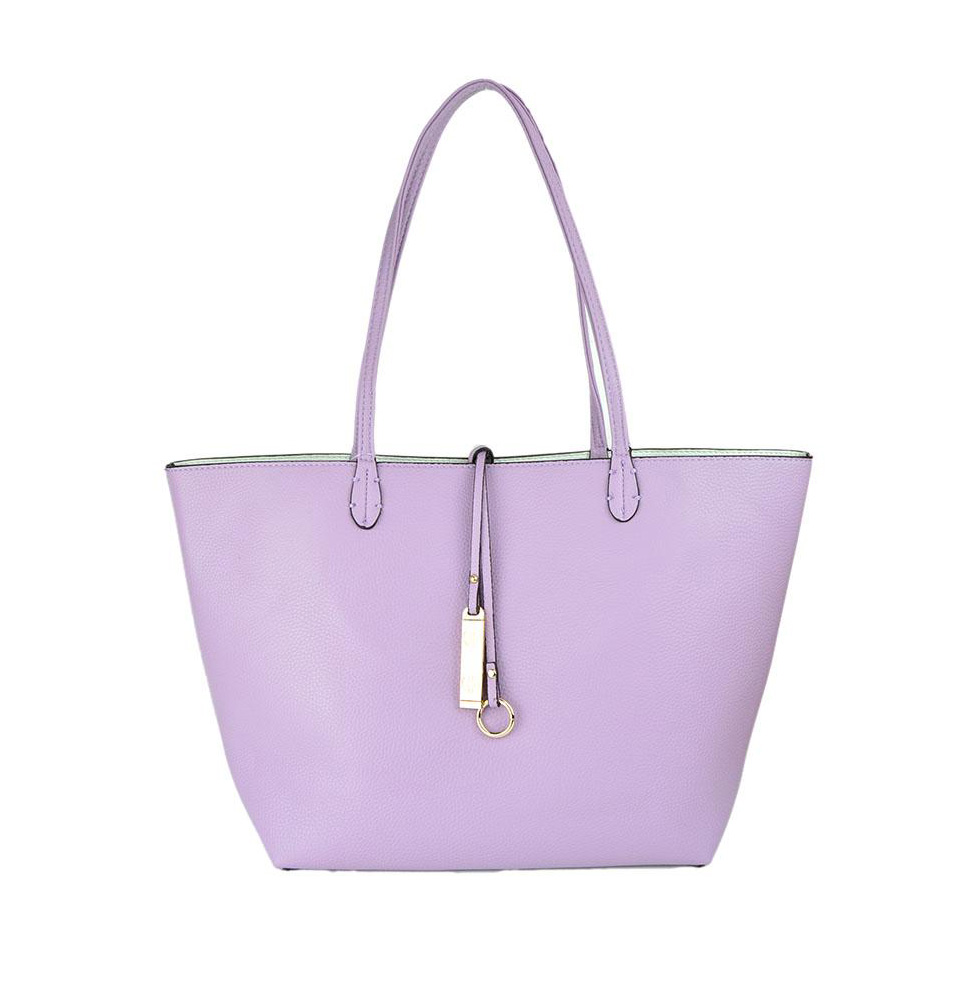 Light Purple & White Reversible Tote - Best of Everything | Online Shopping