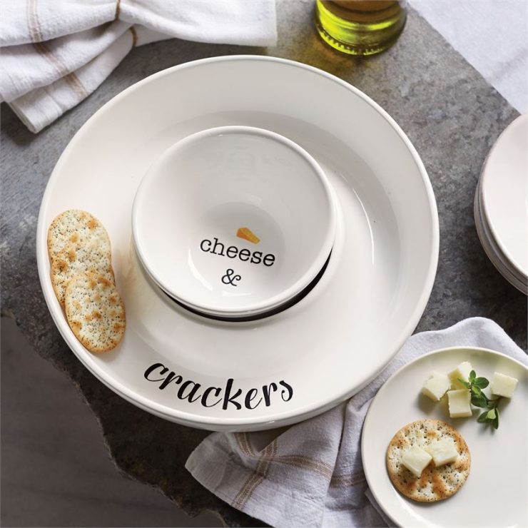 A photo of the Cheese & Cracker Serving Set product