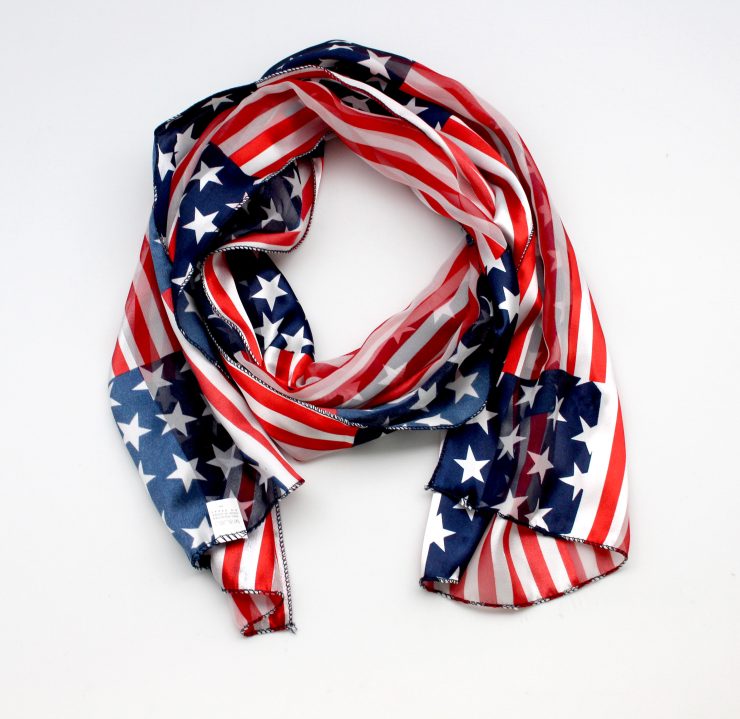 A photo of the American Flag Long Scarf product