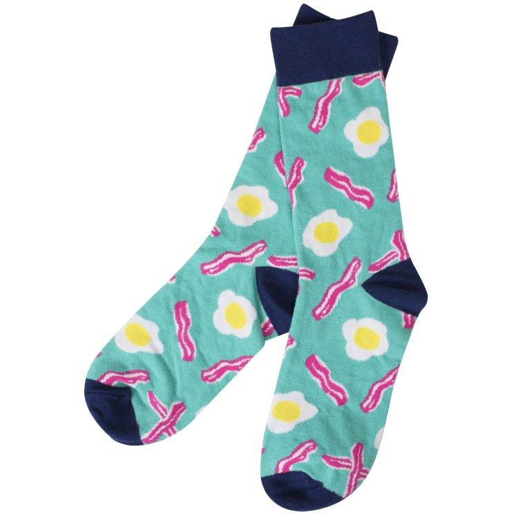 A photo of the Bacon & Eggs Socks product