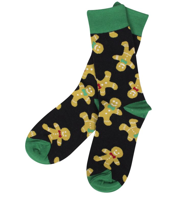 A photo of the Gingerbread Man Socks product