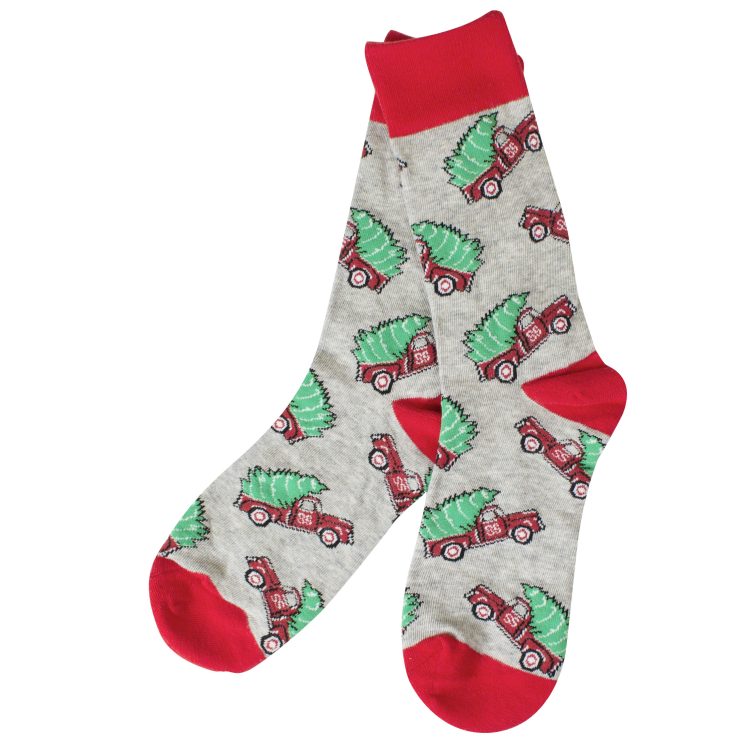 A photo of the Truck & Tree Socks product