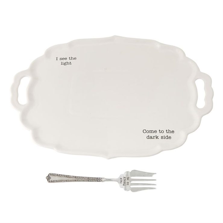 A photo of the Dark/Light Turkey Platter Set product