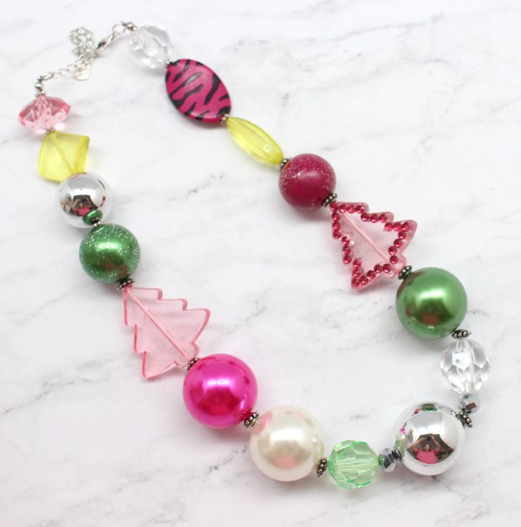 A photo of the Beaded Christmas Necklace product