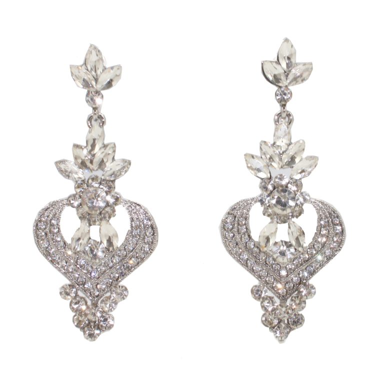 A photo of the Rhinestone Diva Earrings product