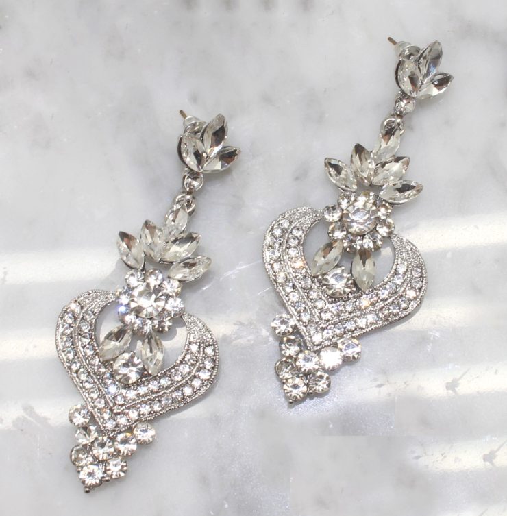 A photo of the Rhinestone Diva Earrings product