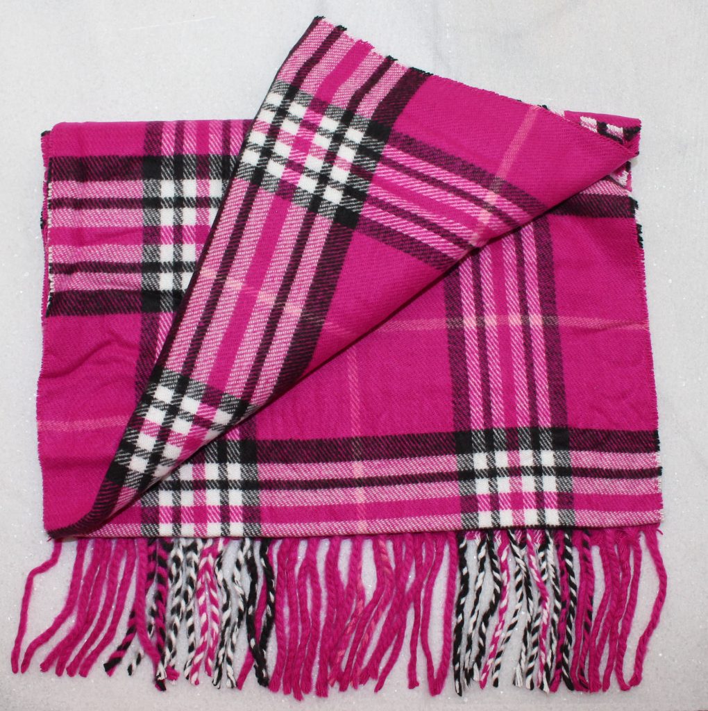 Perfect Pink Plaid Cashmere Feel Scarf - Best of Everything | Online