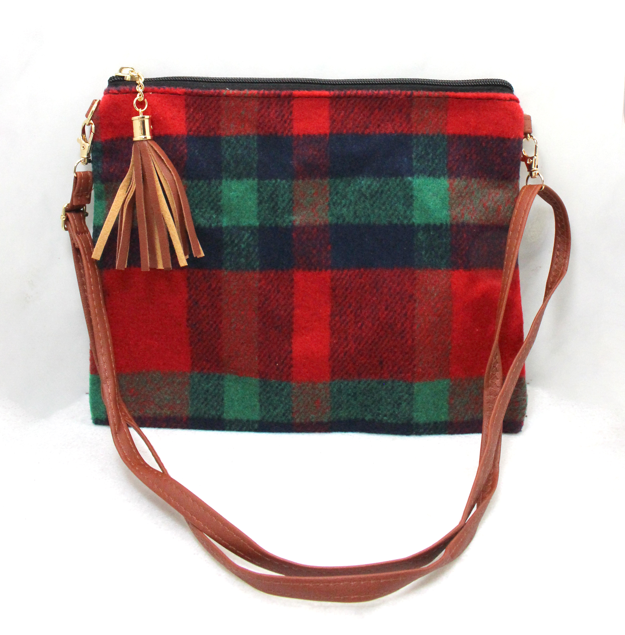 Holiday Plaid Cross Body Purse - Best of Everything | Online Shopping