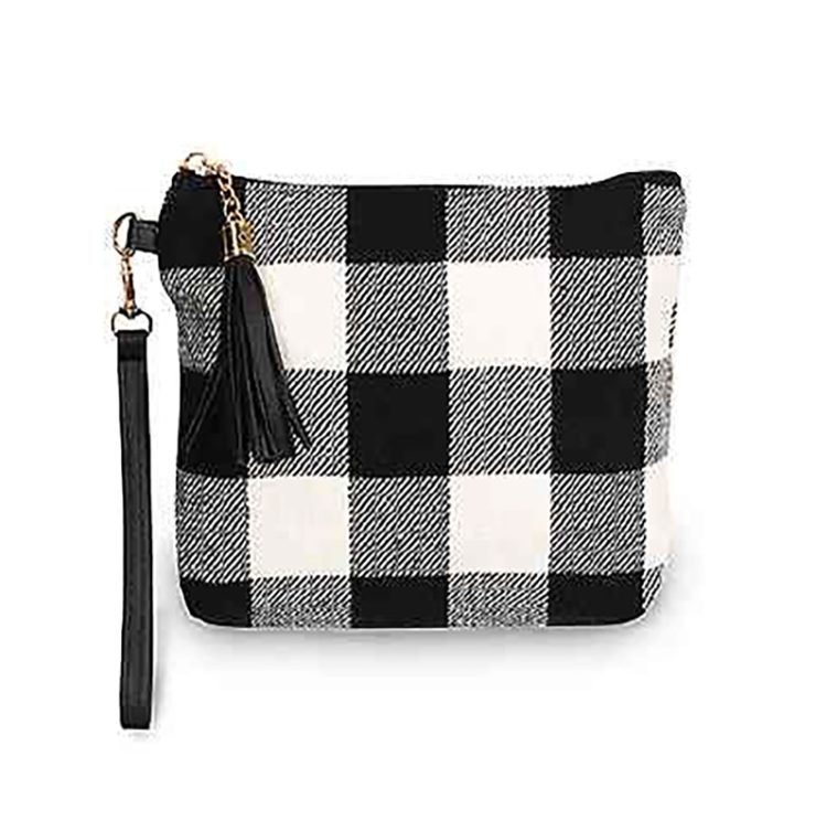 A photo of the Buffalo Check Pouch & Wirstlet product