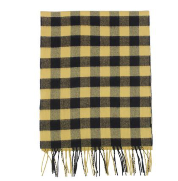 Forstyrret enhed hellige Yellow and Black Buffalo Check Cashmere Feel Scarf - Best of Everything |  Online Shopping