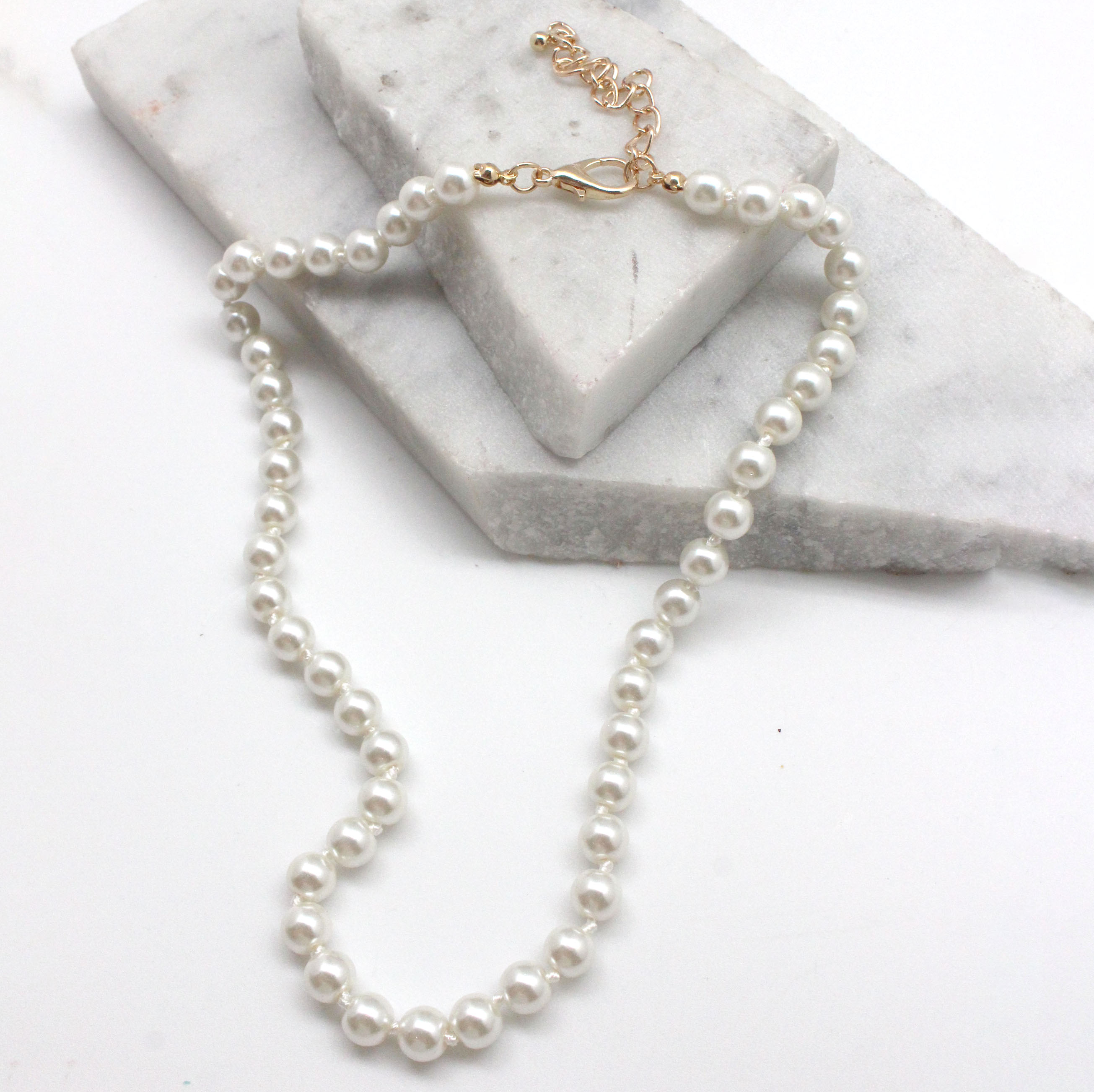 Classic Pearl Necklace - Best of Everything | Online Shopping