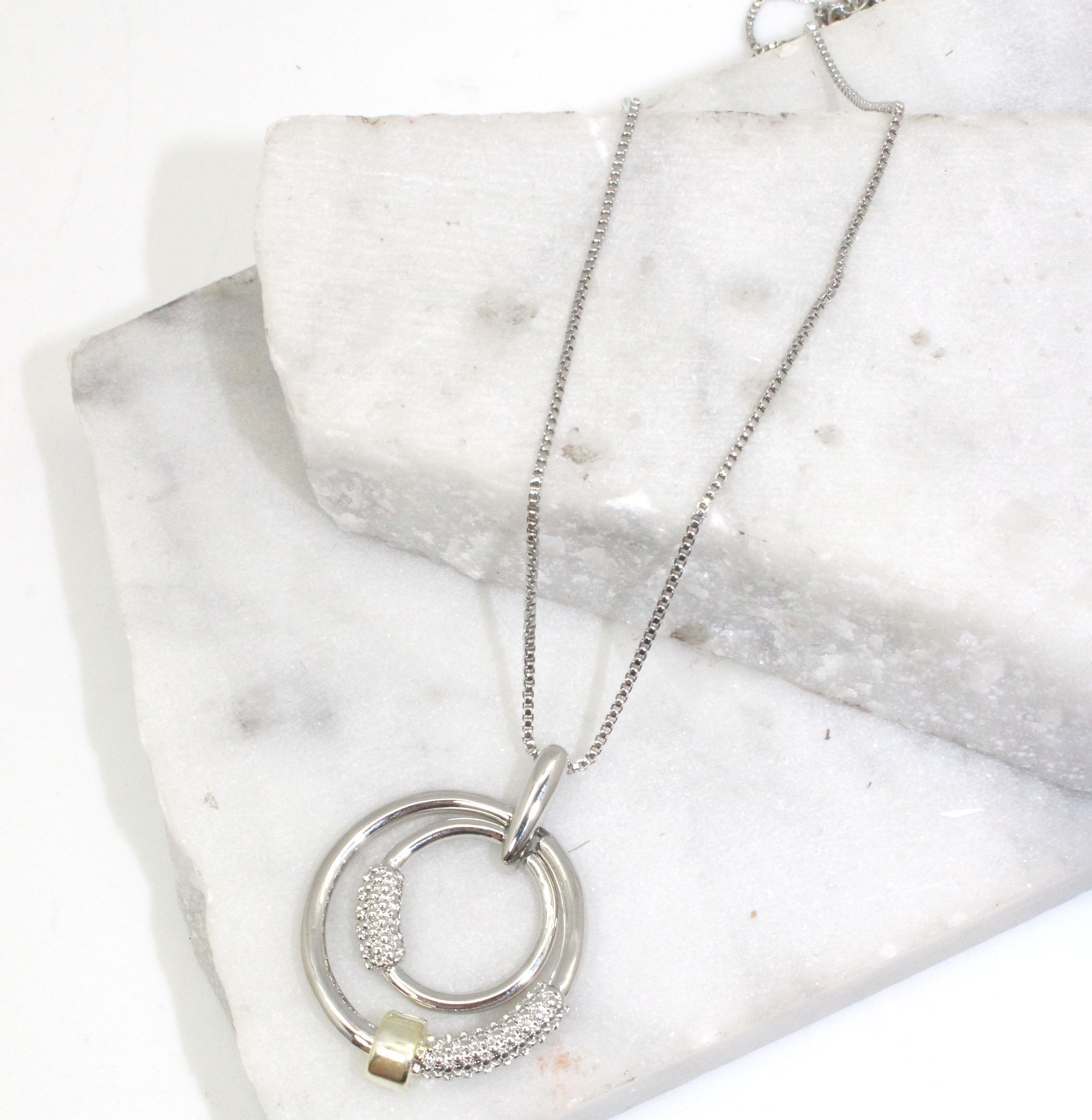 silver travel necklace