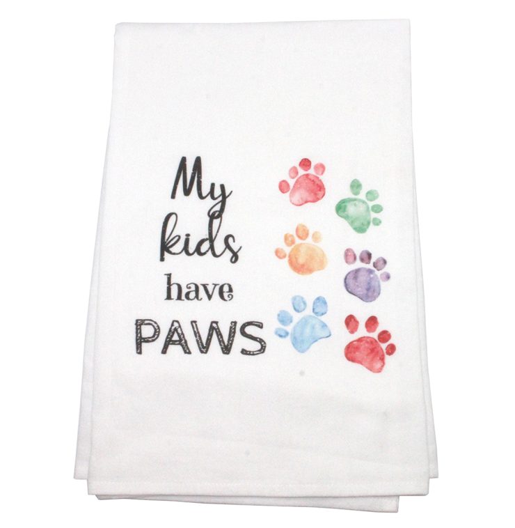 A photo of the My Kids Have Paws Towel product