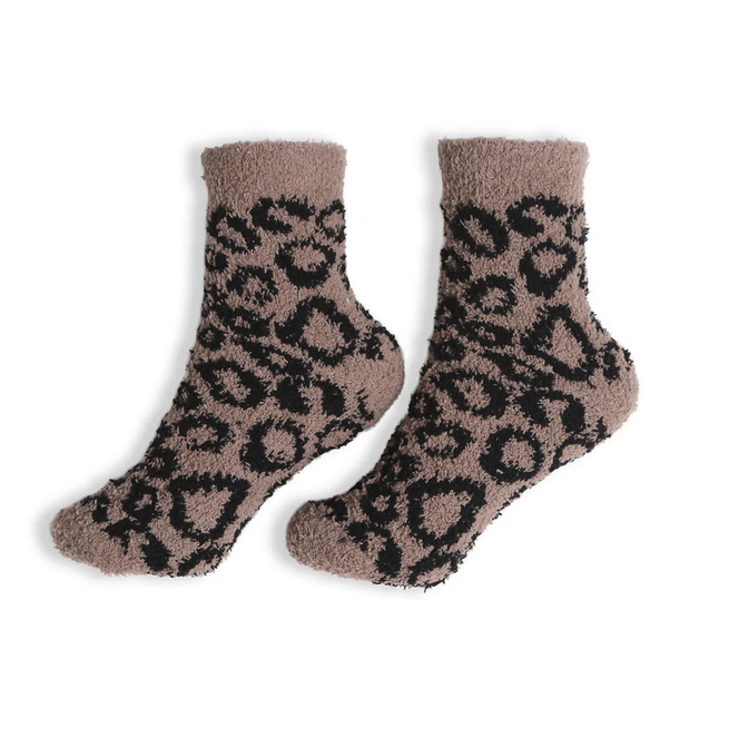 Comfy Luxe Leopard Socks - Best of Everything | Online Shopping