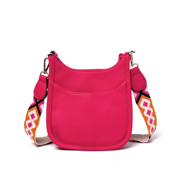 A photo of the Mini Messenger Bag In Hot Pink product