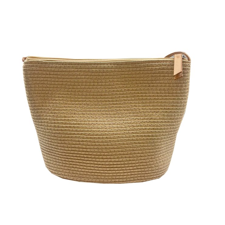 A photo of the Straw Crossbody Bag in Natural product