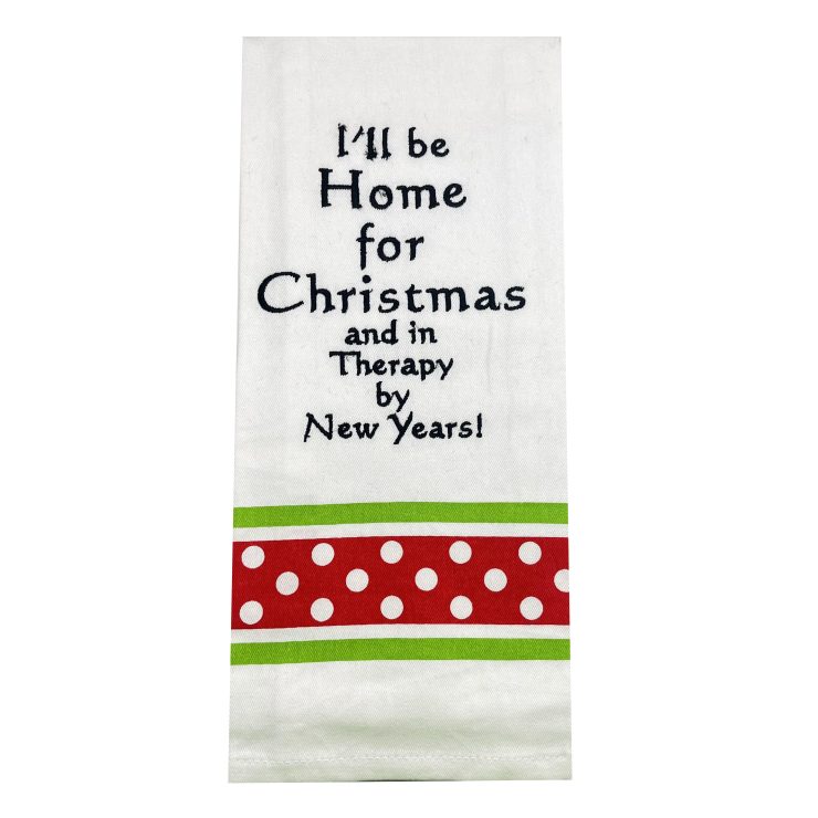 A photo of the Home For Christmas Towel product