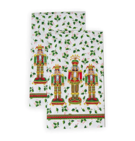 A photo of the Nutcracker Christmas Guest Towel Napkins product