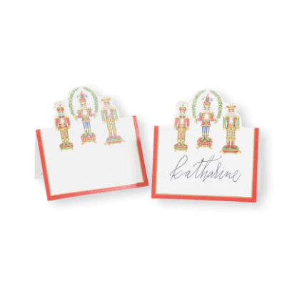 A photo of the Nutcracker Christmas Die-Cut Place Cards product