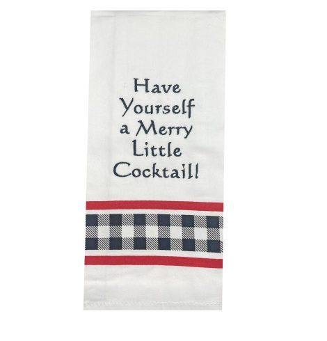 A photo of the Merry Little Cocktail Towel product