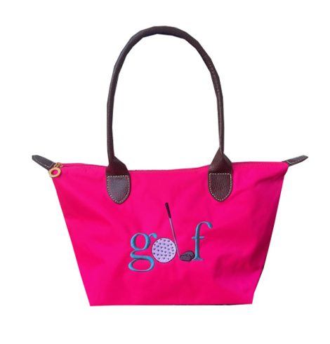 A photo of the Golf Nylon Tote in Neon Pink product
