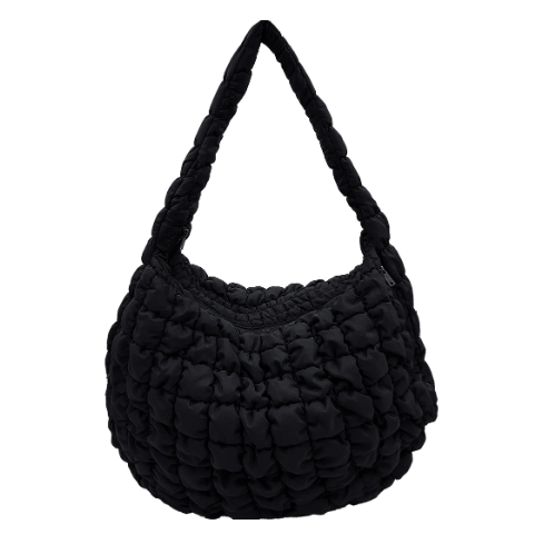 A photo of the Large Quilted Bag in Black product