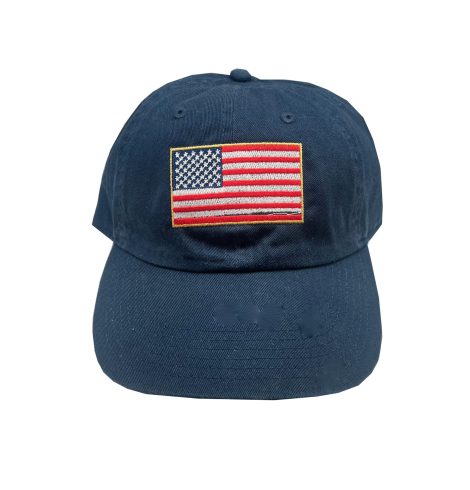 A photo of the American Flag Hat in Navy product