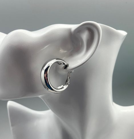 A photo of the Chunky Hoops in Silver product