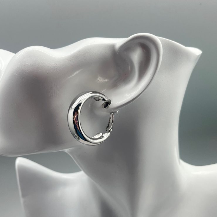 A photo of the Chunky Hoops in Silver product