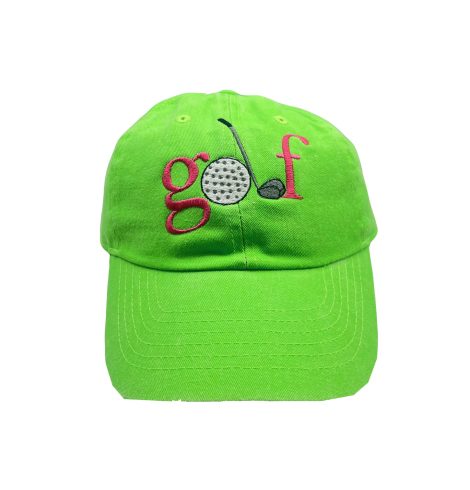 A photo of the Golf Hat in Lime Green product