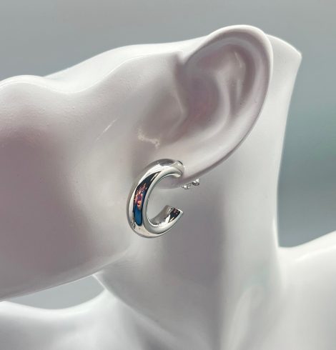 A photo of the Julia Hoops in Silver product