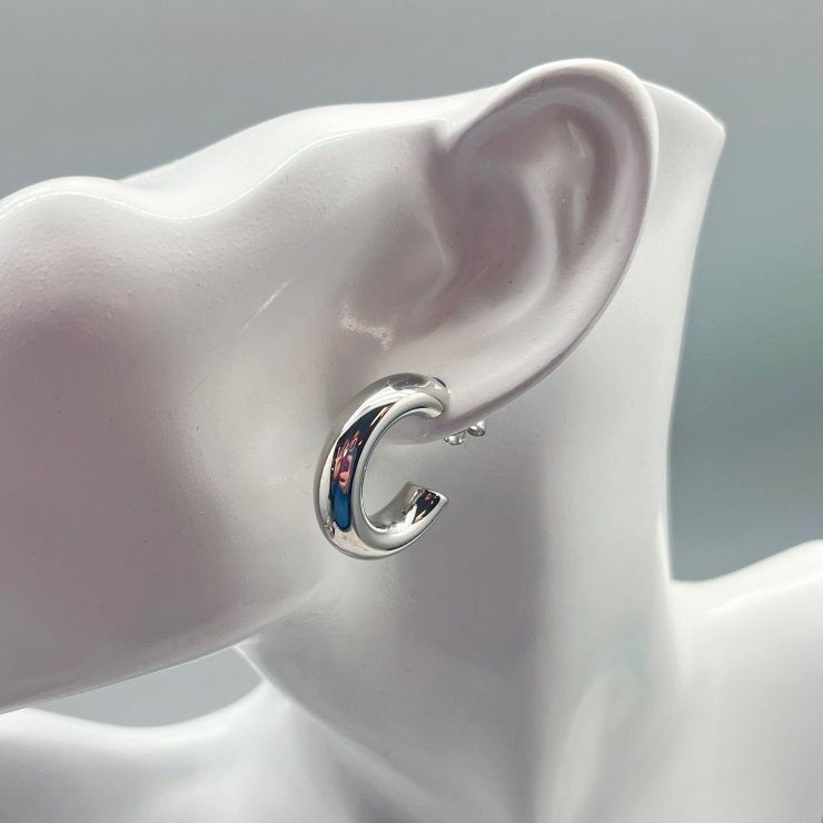 A photo of the Julia Hoops in Silver product