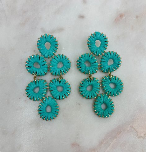 A photo of the Laney Earrings in Turquoise product