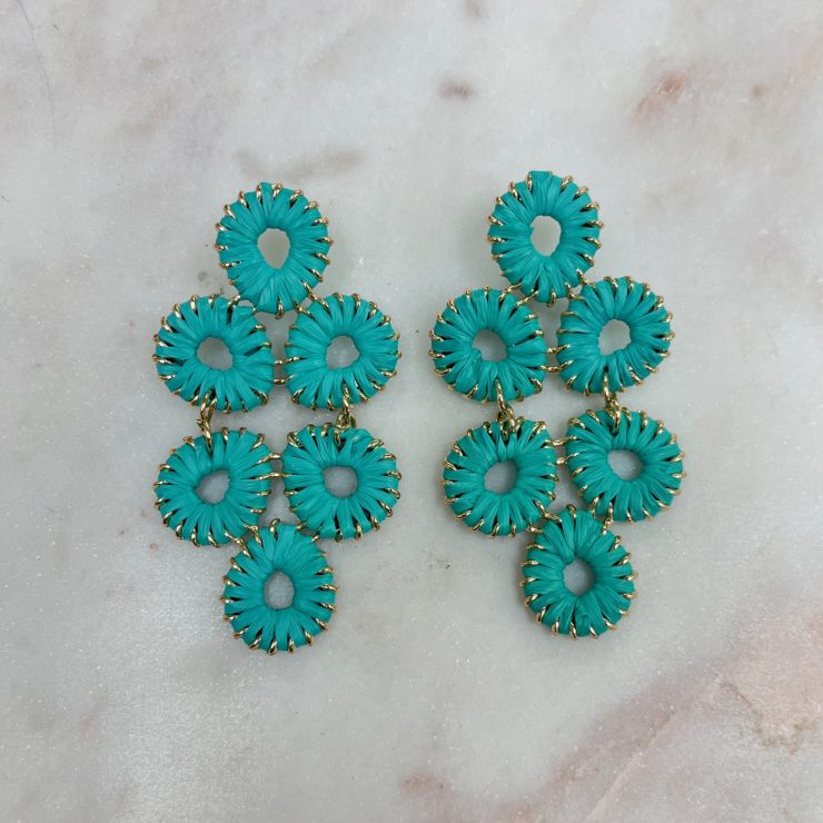 A photo of the Laney Earrings in Turquoise product