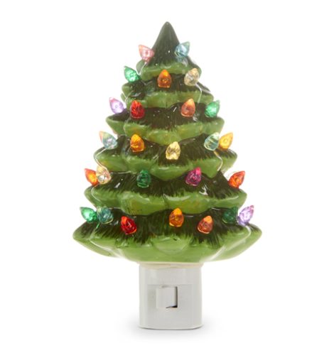 A photo of the Vintage Green Tree Night Light product