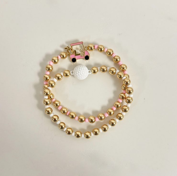 A photo of the Beaded Golf Cart Bracelet Set product