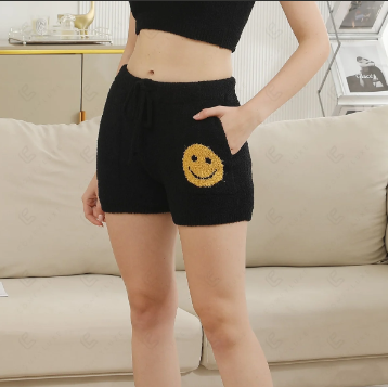 A photo of the Happy Face Comfy Luxe Shorts product