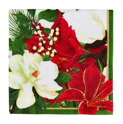 A photo of the Christmas Garden Cocktail Napkins product