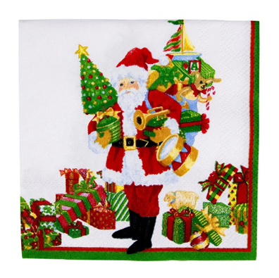 A photo of the Mr. Claus Cocktail Napkins product